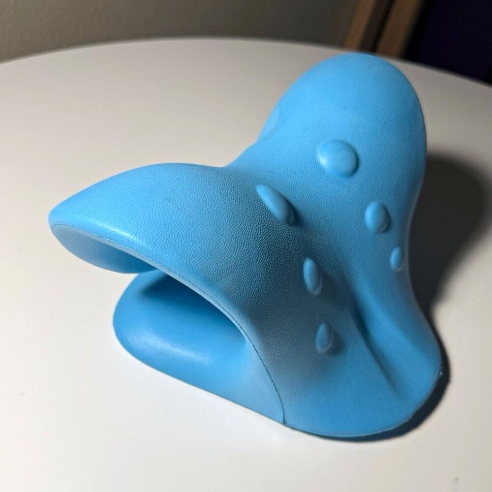 Blue Foam Orthopedic Neck Support Massage Pillow Cushion 8x6x5in
